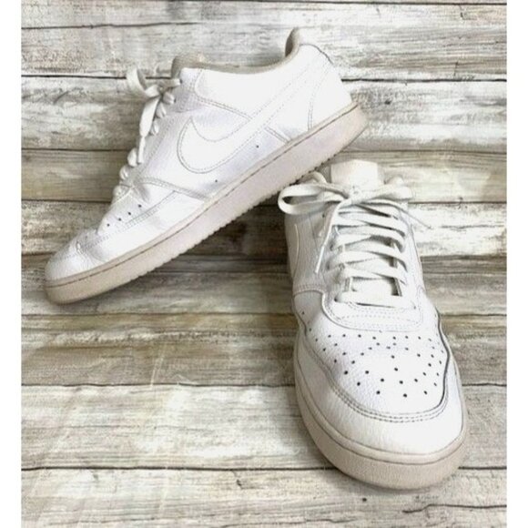 Nike Court Vision Low White Sneakers Men's Size 11 CD5463-100 - Picture 2 of 8